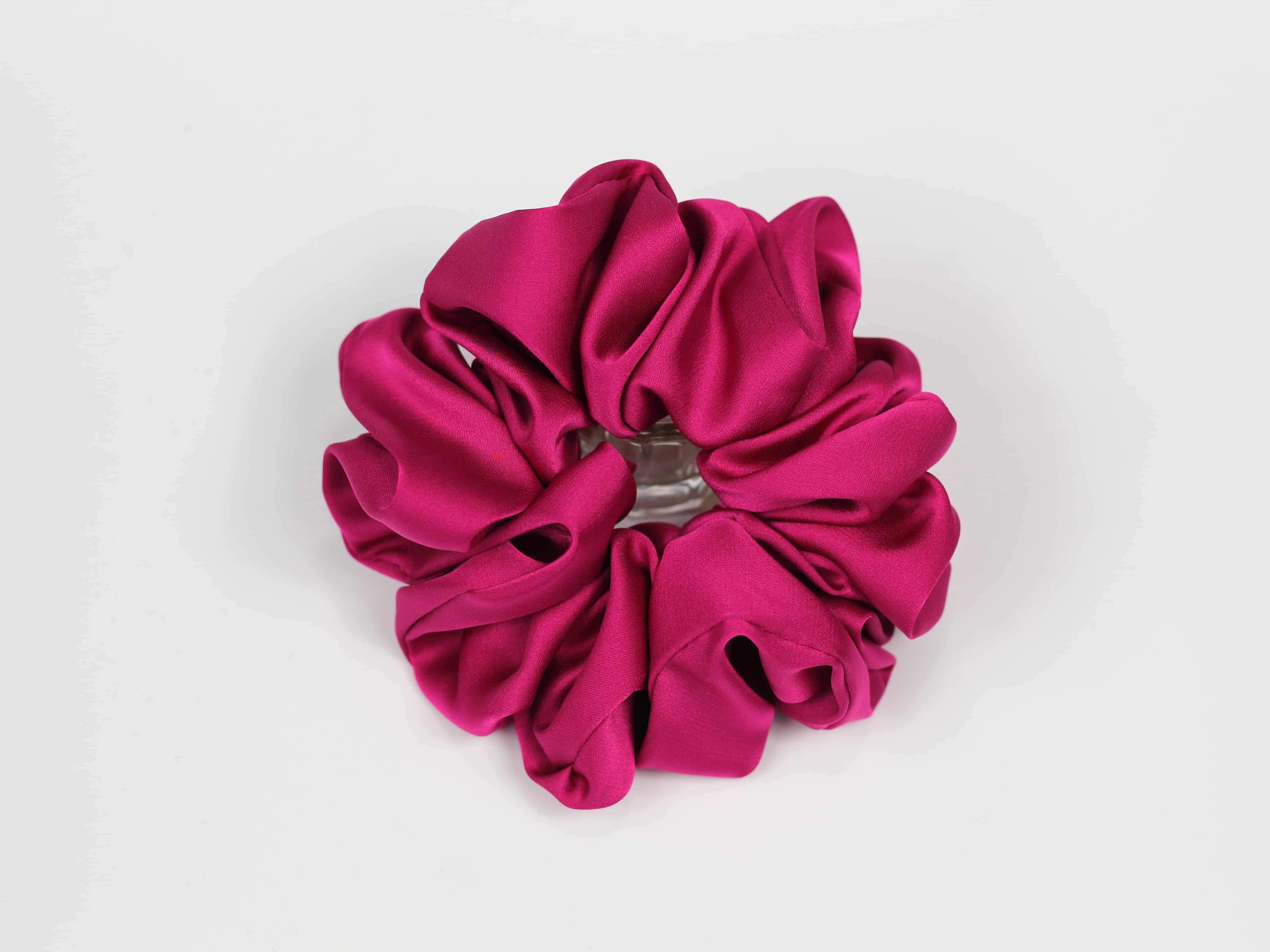 Scrunchie MAXI - amarantowa