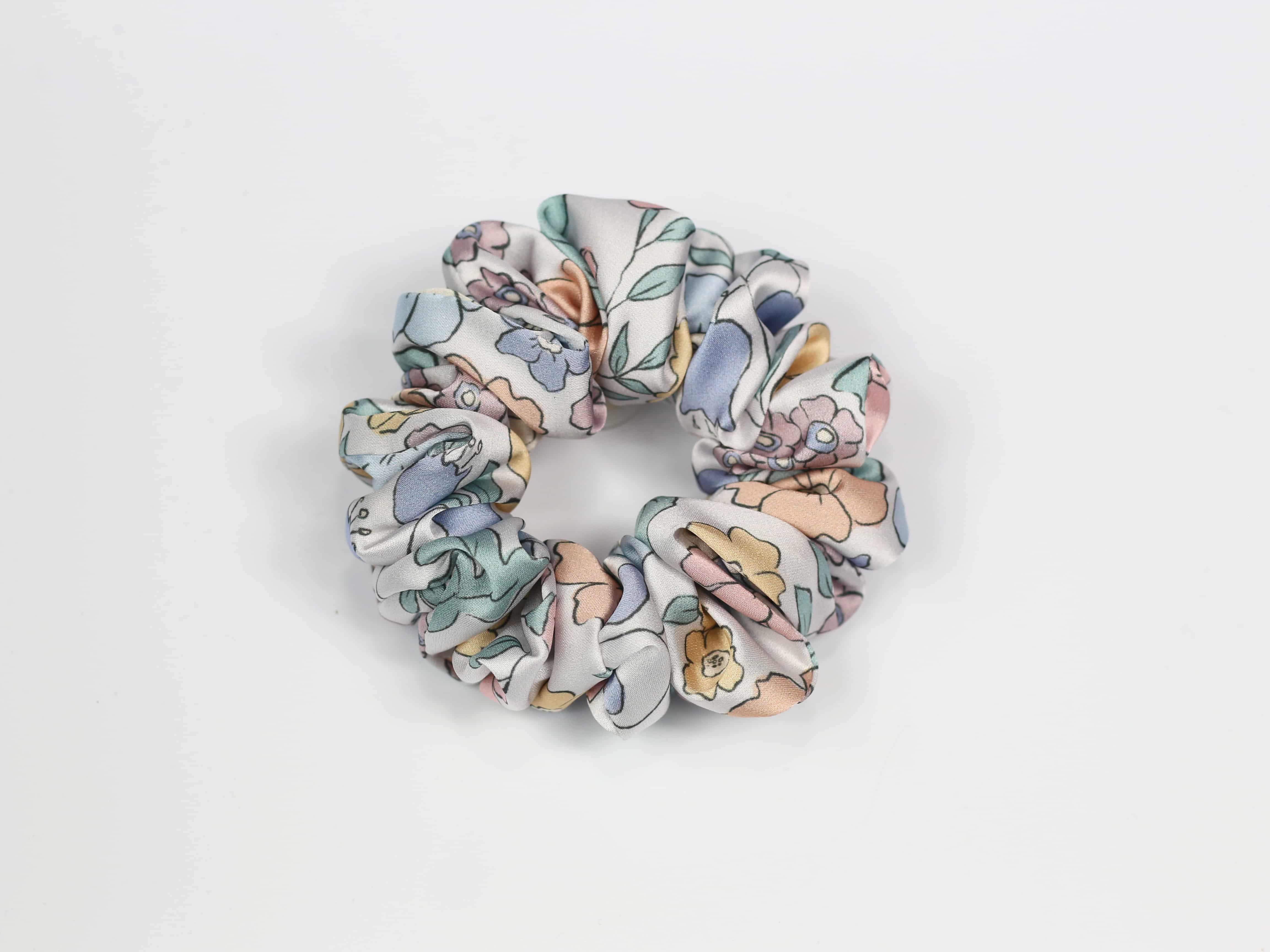 Scrunchie CLASSIC - pastelowe kwiatki