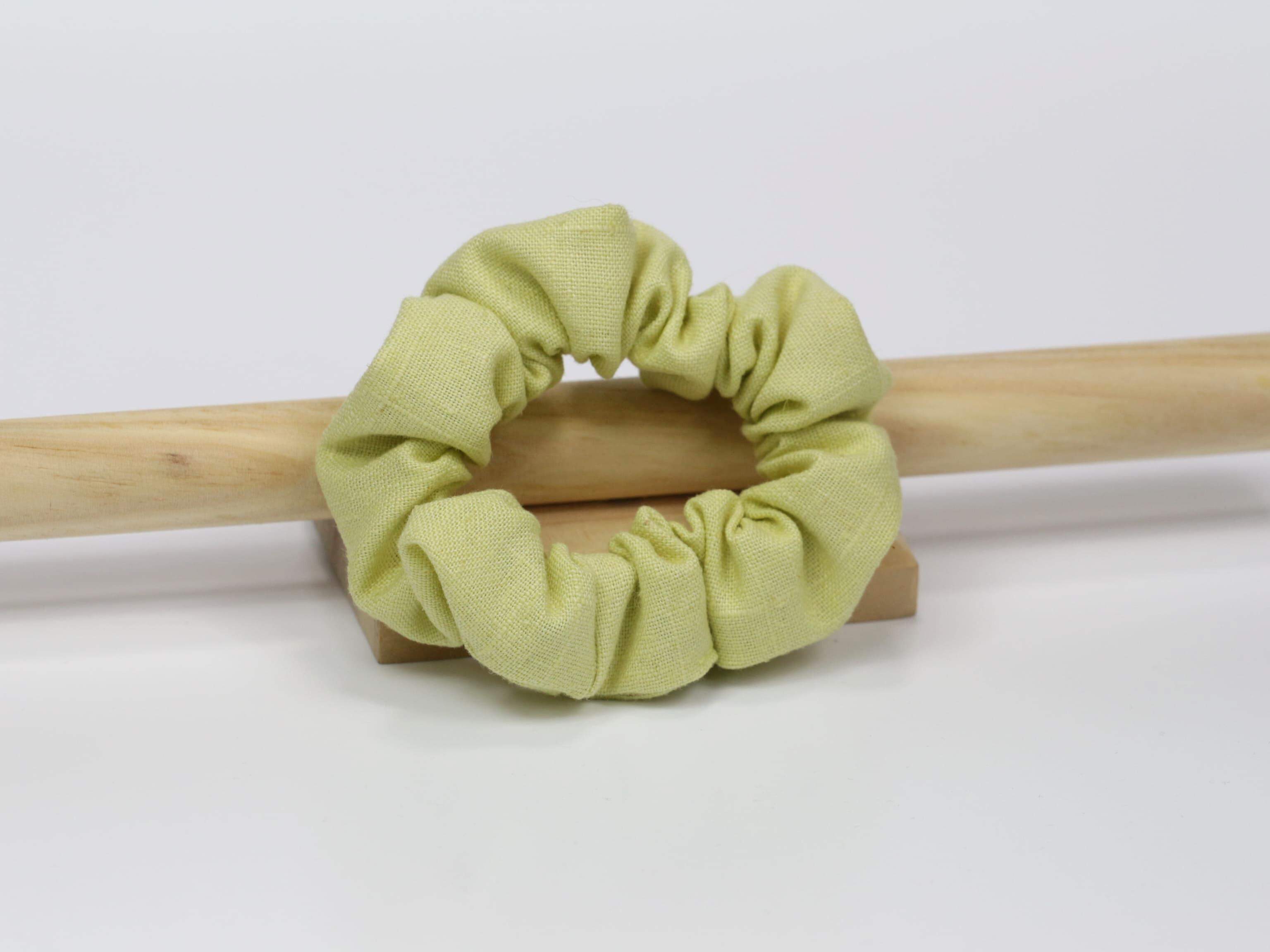 Scrunchie SMALL - masełkowy żółty