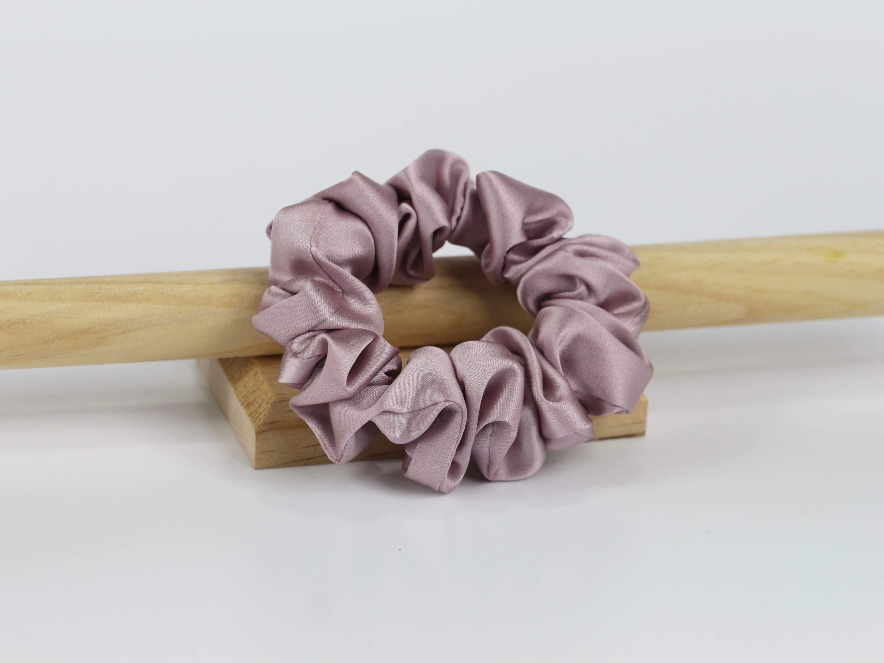 Jedwabna scrunchie SMALL - lawenda