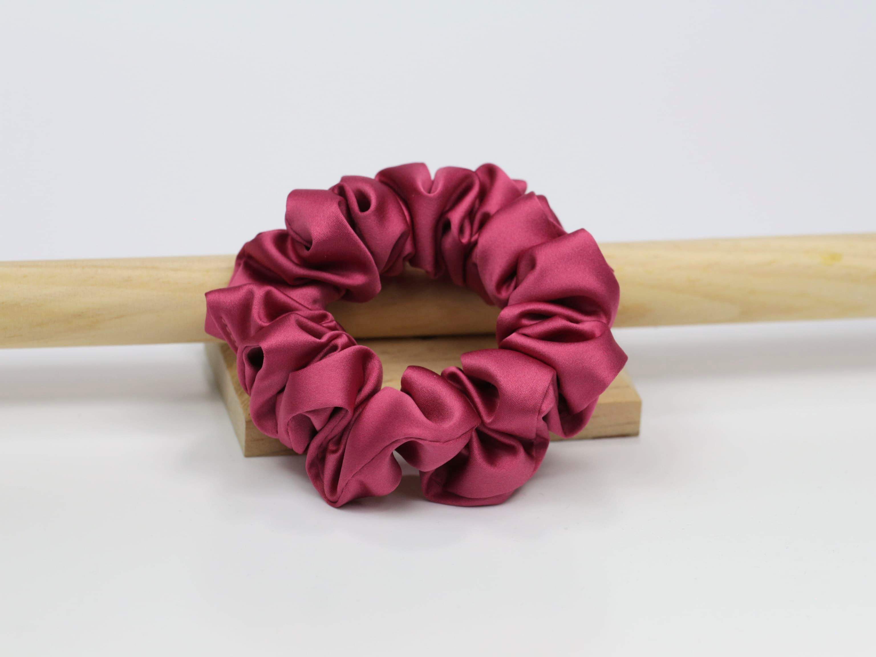 Scrunchie SMALL - malinowy róż
