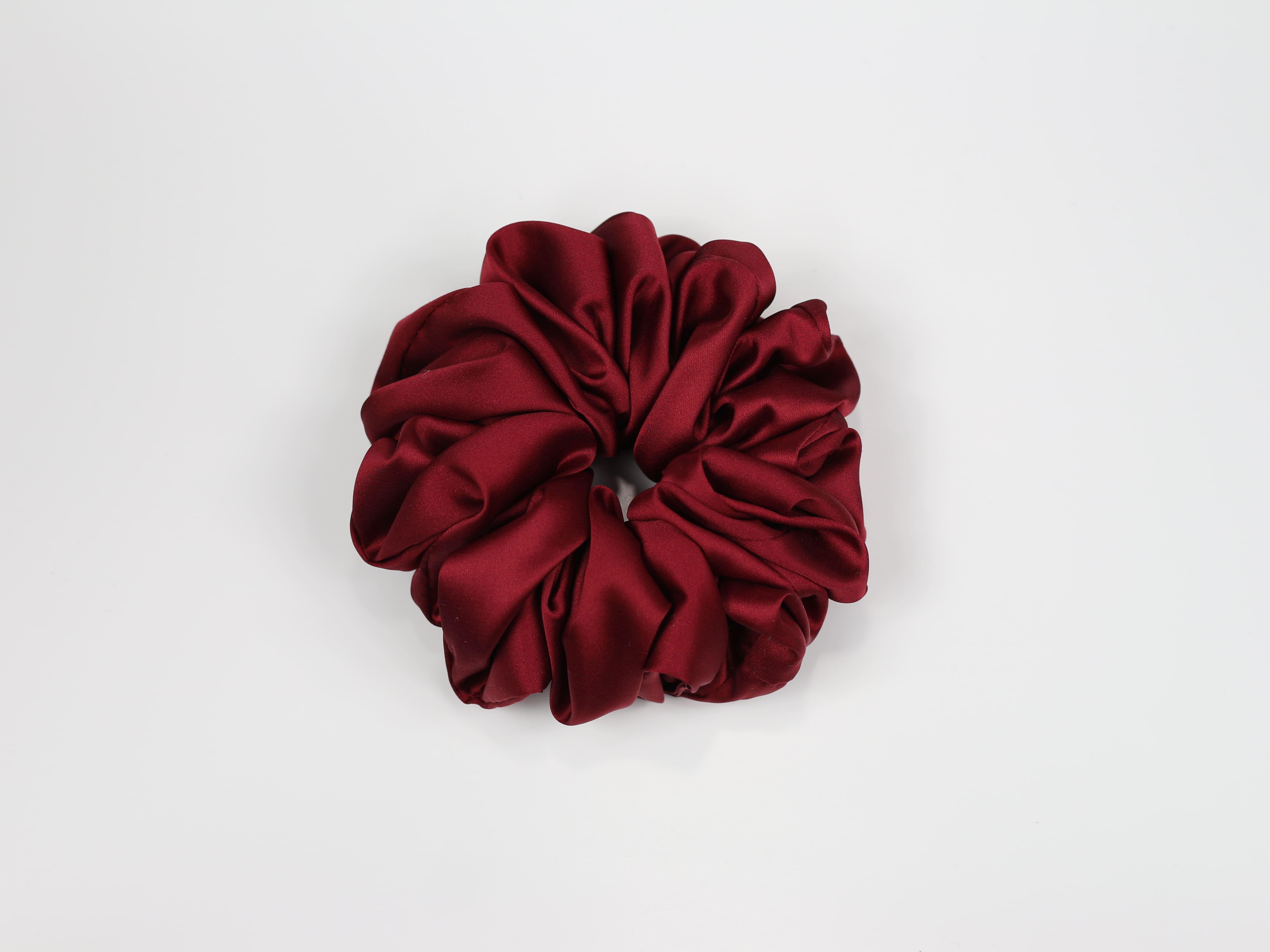 Scrunchie MAXI - bordowa