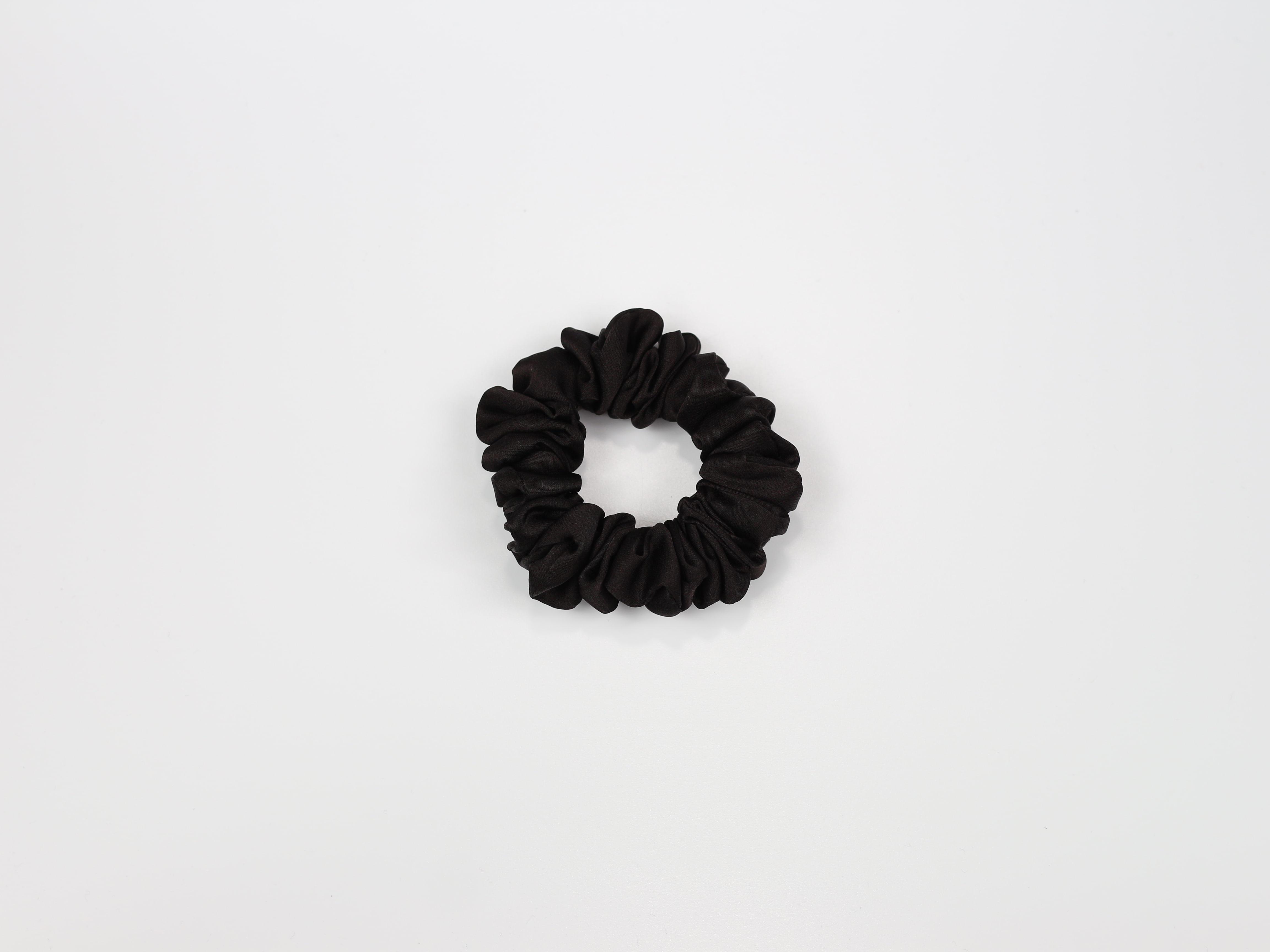 Scrunchie MINI - czekoladowy brąz