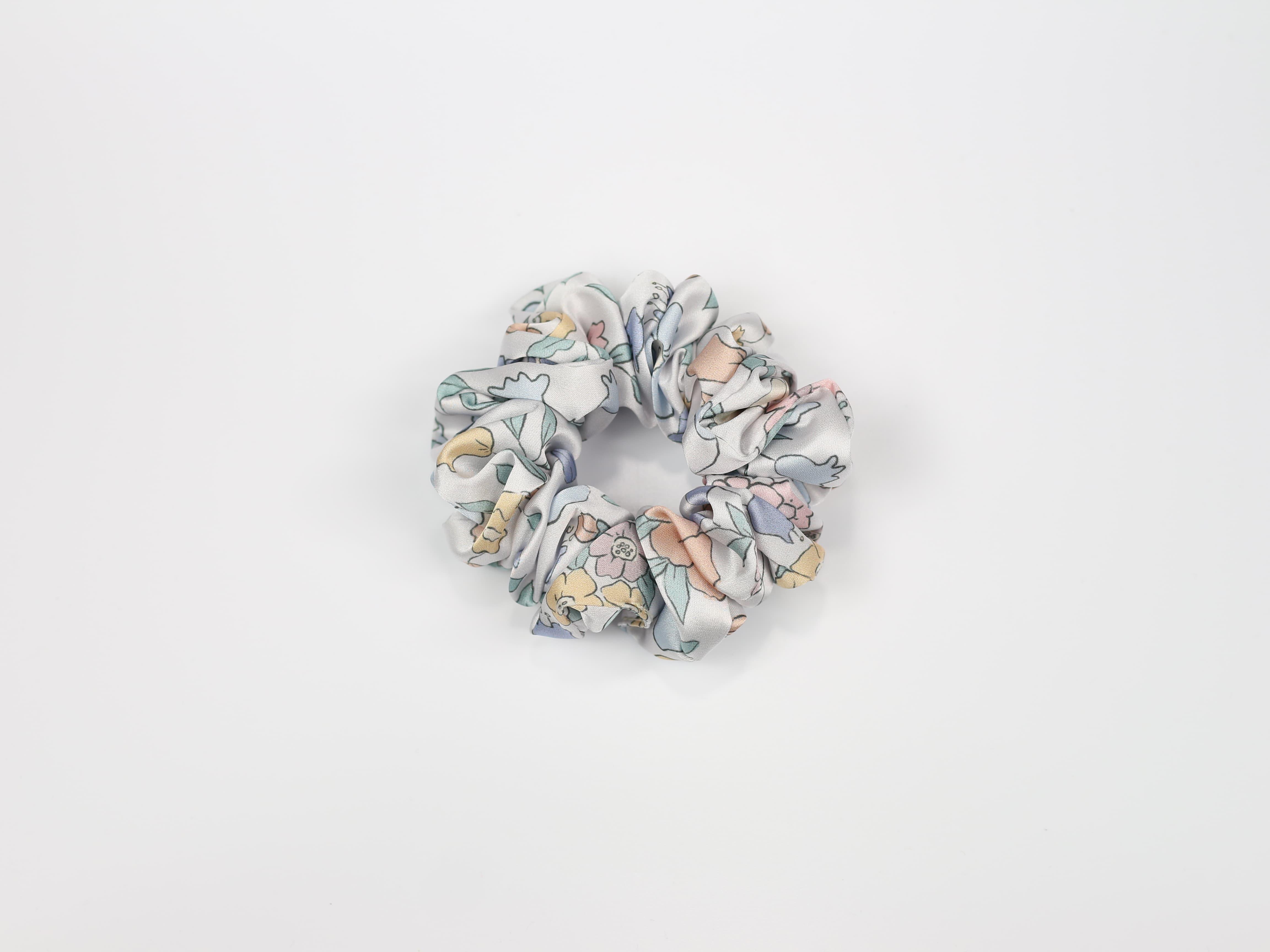 Scrunchie STANDARD - pastelowe kwiatki