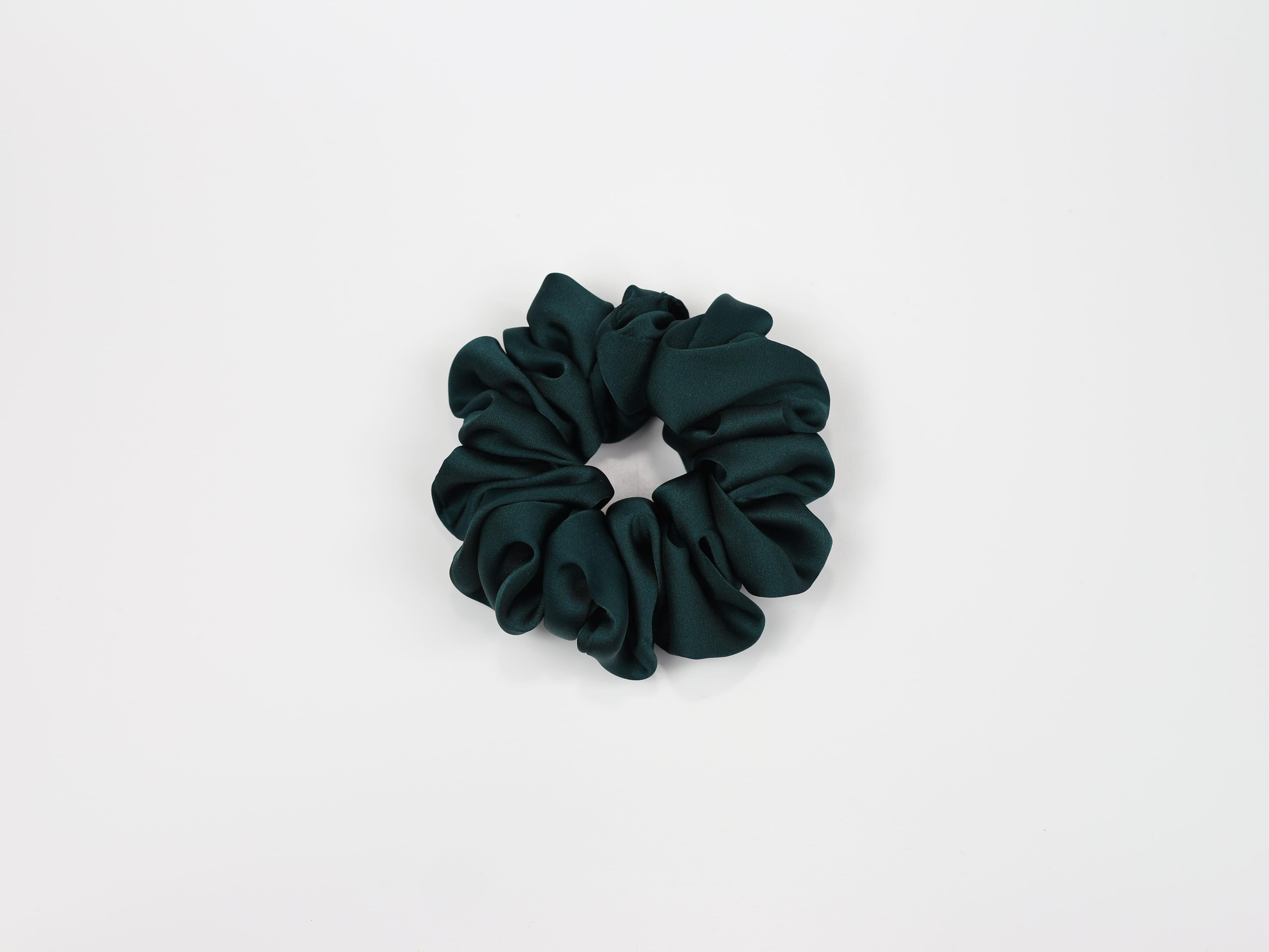 Scrunchie STANDARD - butelkowa zieleń