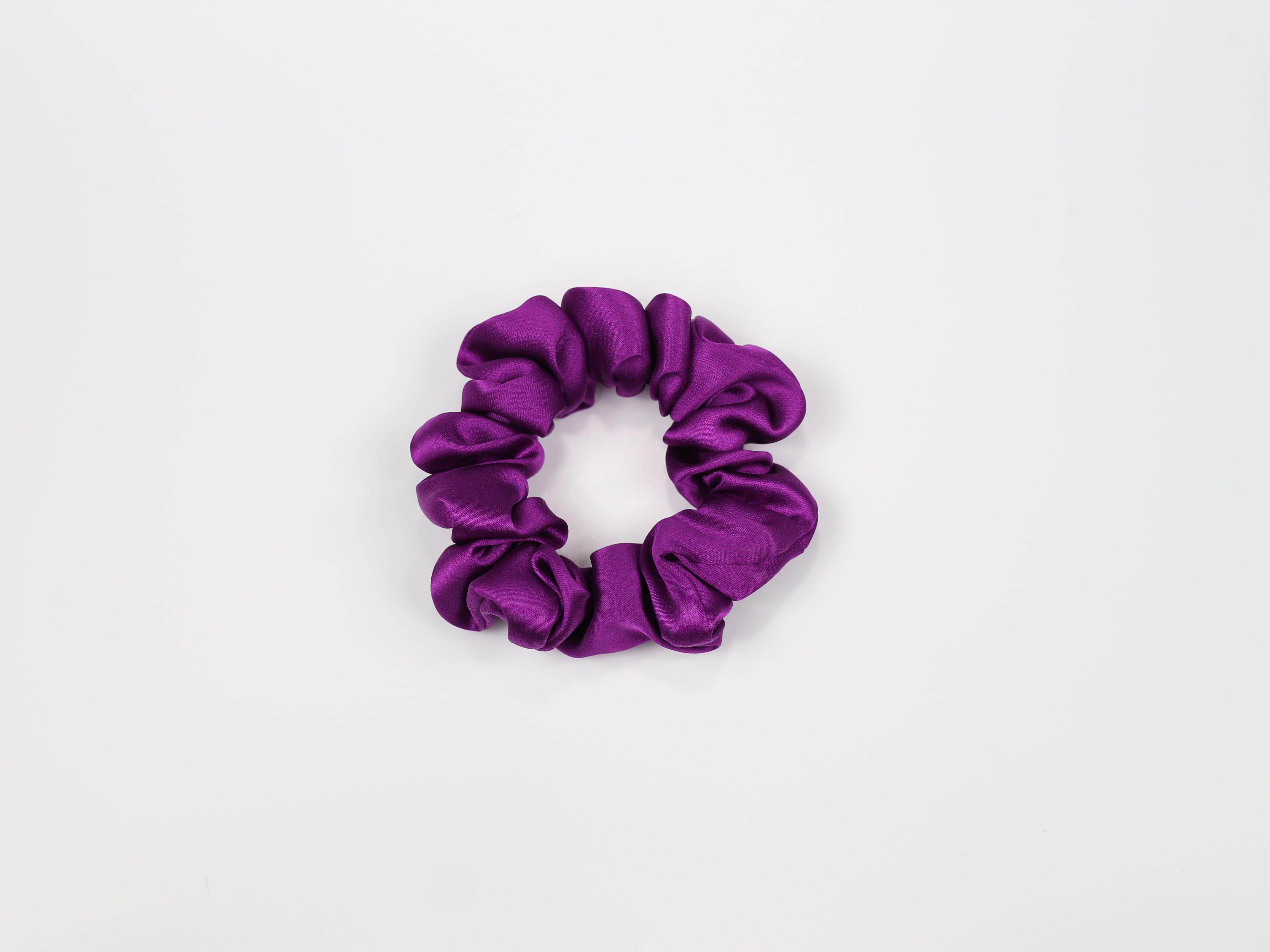 Jedwabna scrunchie - fuksja [OUTLET - OSTATNIA SZTUKA]