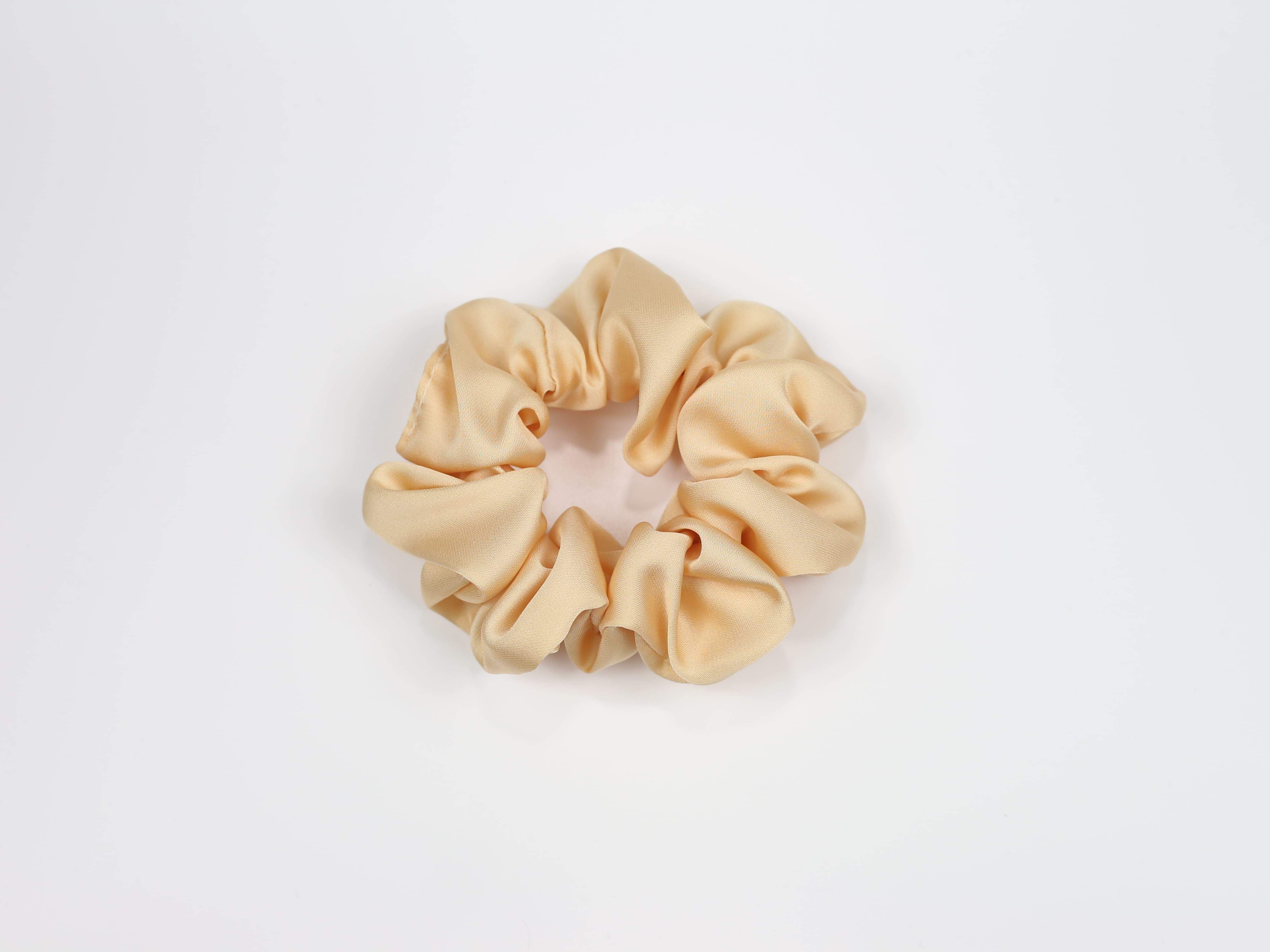 Scrunchie - pastelowa żółć  [OUTLET - KOŃCÓWKA SERII]