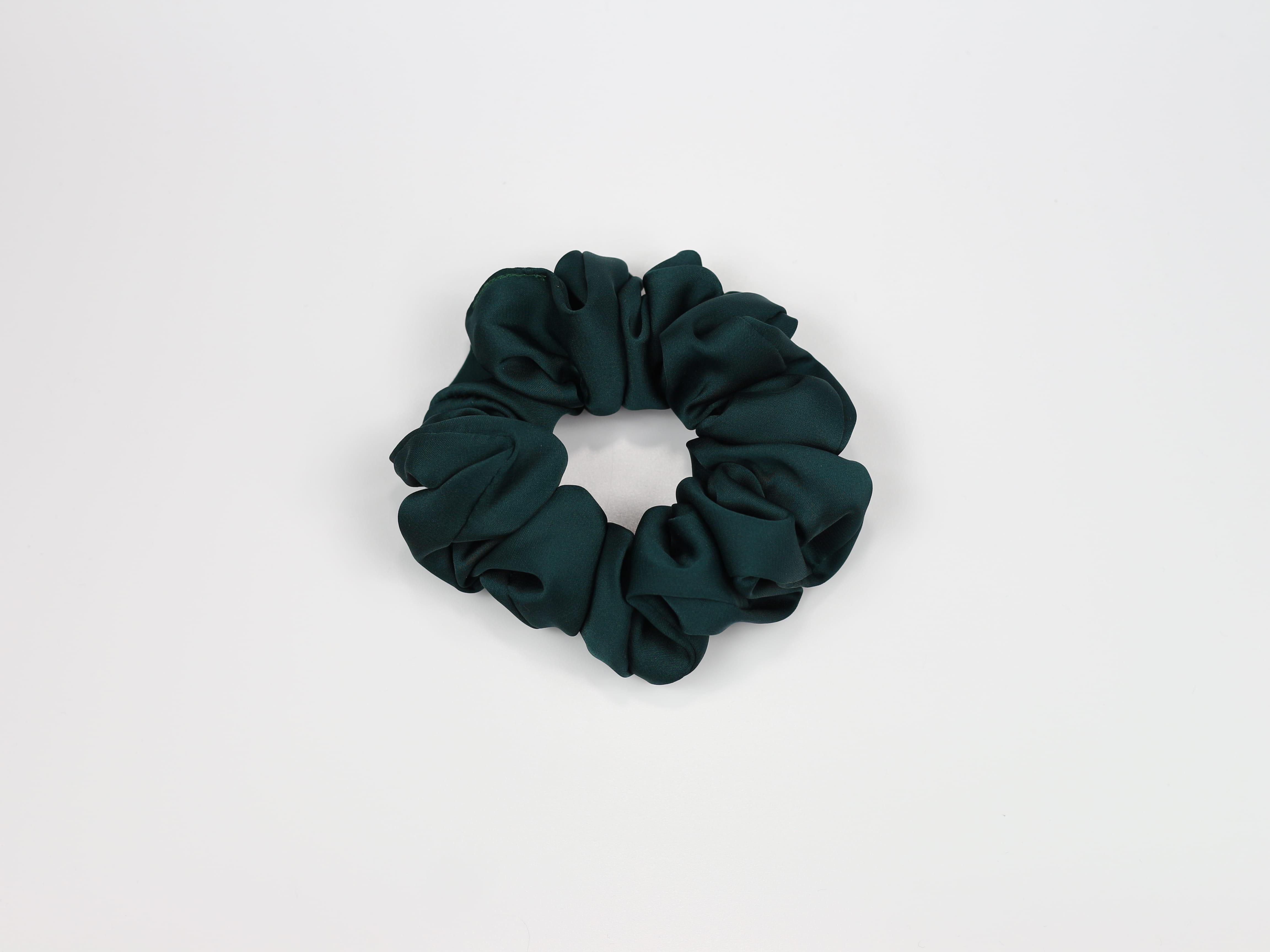 Scrunchie - butelkowa zieleń [OUTLET - KOŃCÓWKA SERII]