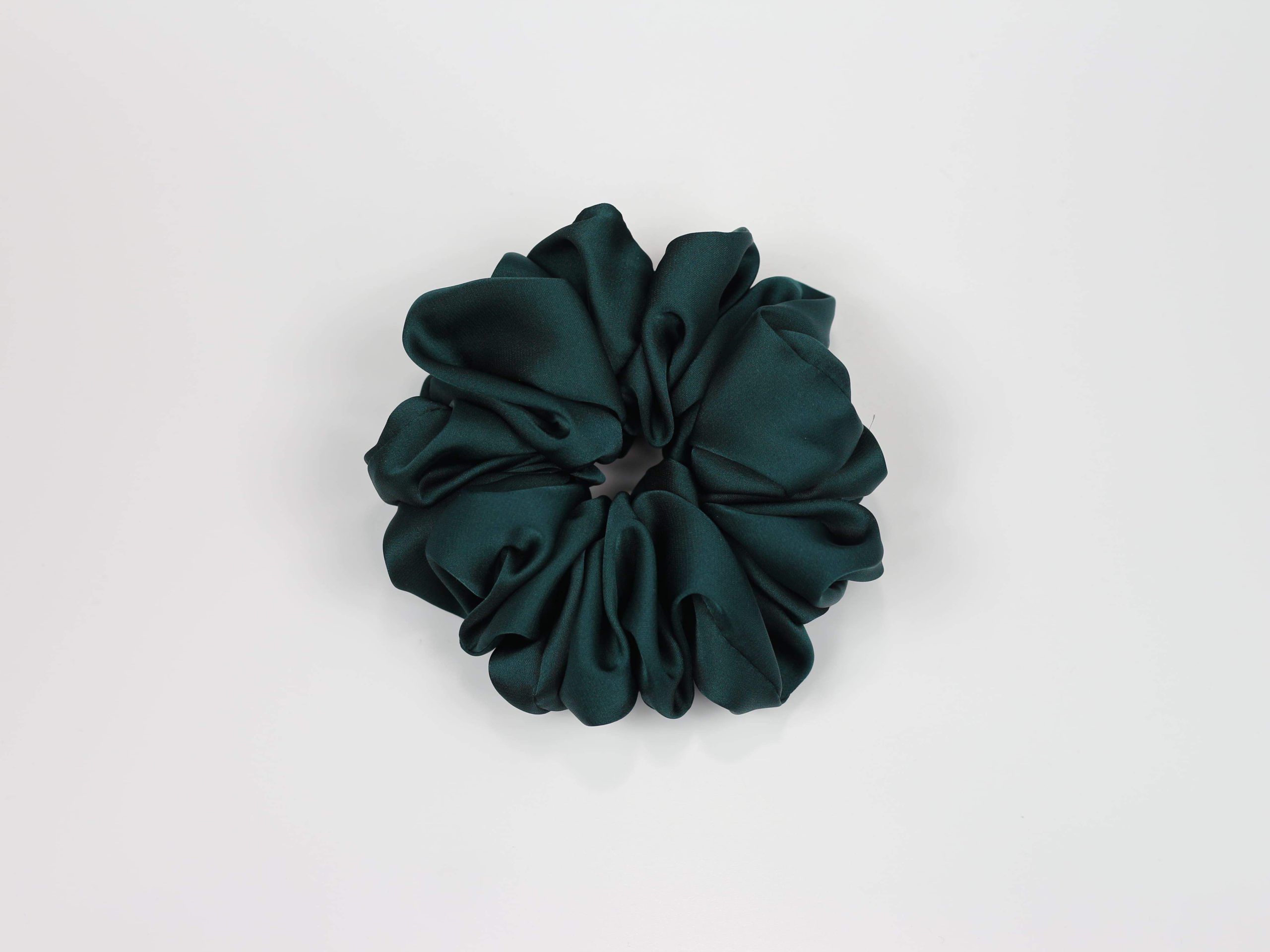 Scrunchie MAXI - butelkowa zieleń