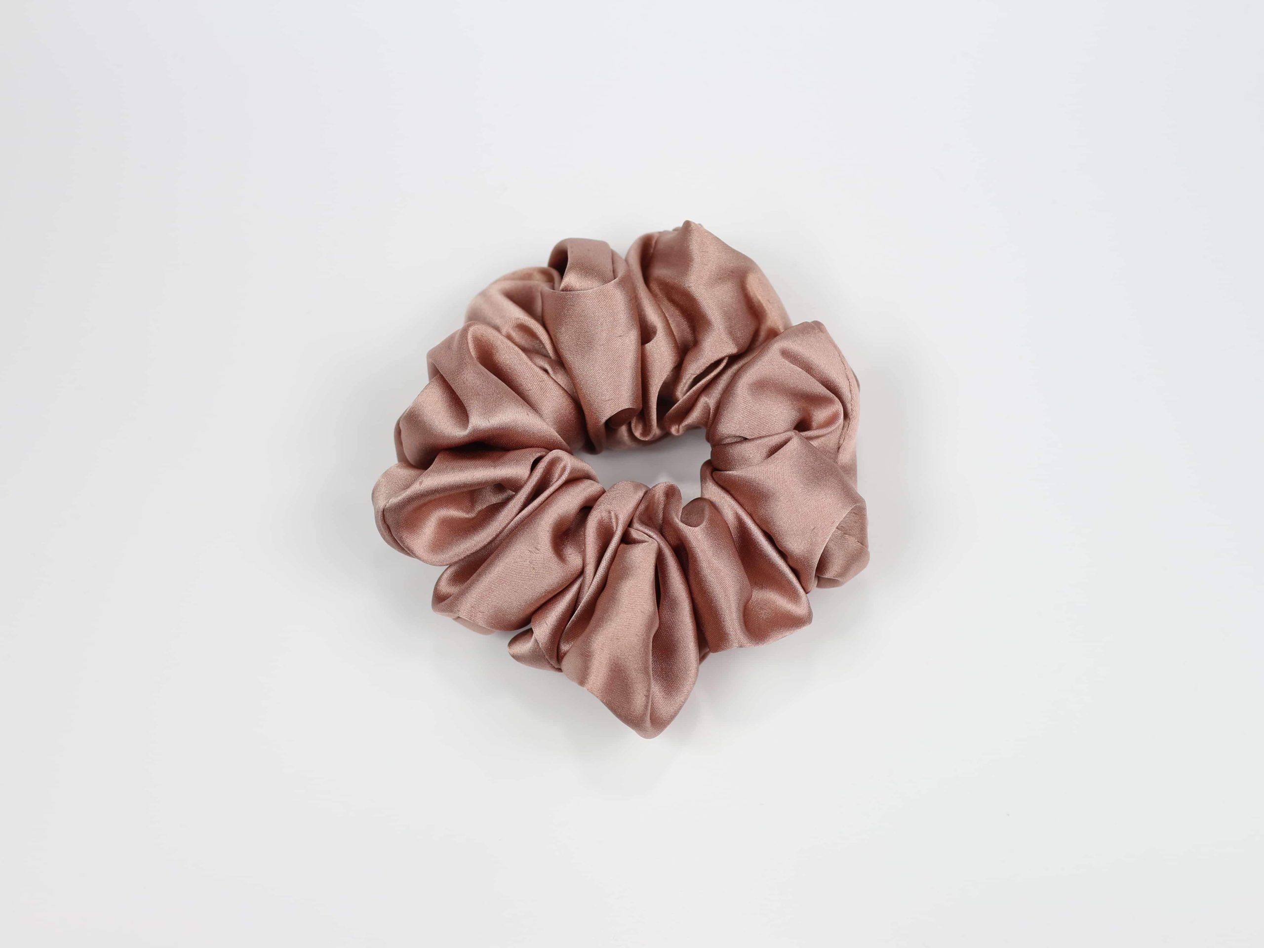 Jedwabna scrunchie MAXI - delikatny róż