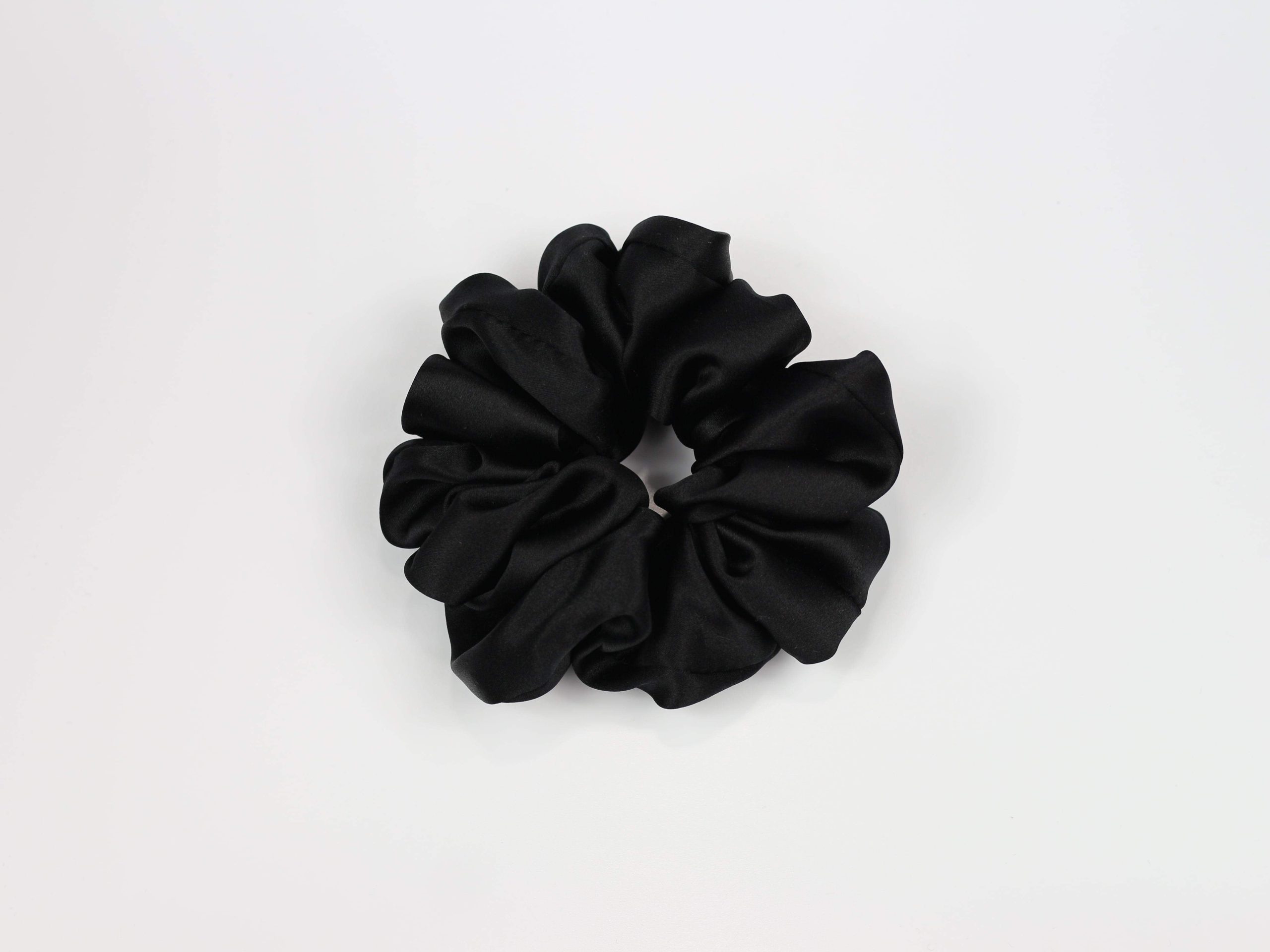 Jedwabna scrunchie MAXI - czarna