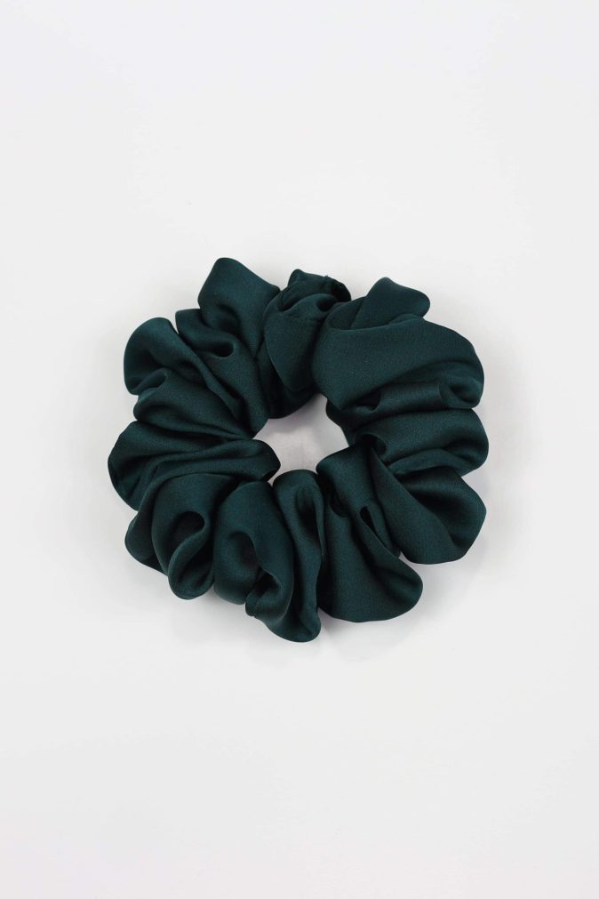 Scrunchie STANDARD - butelkowa zieleń
